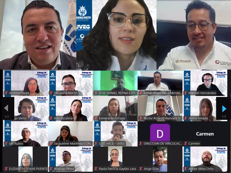 UVEG entrega certificados de competencia laboral a su primera generación tras integrarse a la red CONOCER
